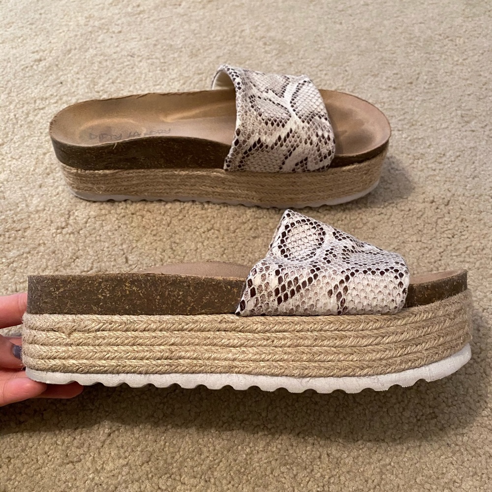 Dirty Laundry Platform Sandals
